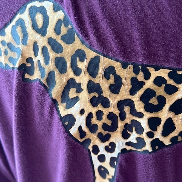 VS Pink l Long Sleeve Purple Top - Picture 6 of 7